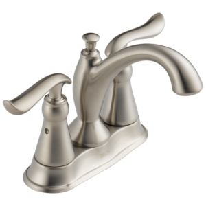 Delta Linden™: Two Handle Tract-Pack Centerset Bathroom Faucet In Stainless