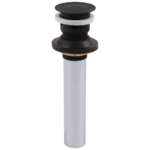 Delta Push Pop-Up with Overflow In Matte Black