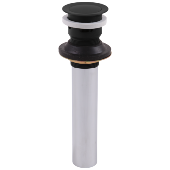 Delta Push Pop-Up with Overflow In Matte Black