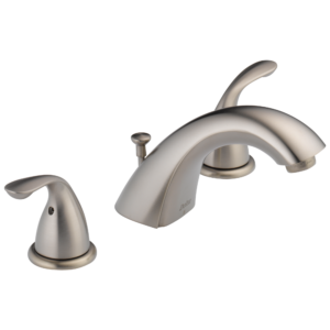 Delta Classic: Two Handle Widespread Bathroom Faucet In Stainless