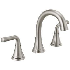 Delta Kayra™: Two Handle Widespread Bathroom Faucet In Stainless