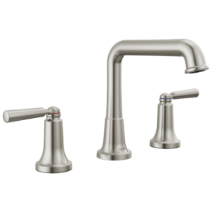 Delta SAYLOR™: Two Handle Widespread Bathroom Faucet In Stainless