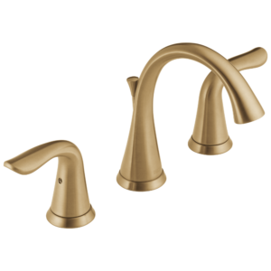 Delta Lahara®: Two Handle Widespread Bathroom Faucet In Champagne Bronze