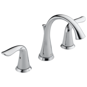 Delta Lahara®: Two Handle Widespread Bathroom Faucet In Chrome