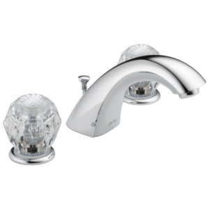 Delta Classic: Two Handle Widespread Bathroom Faucet In Chrome