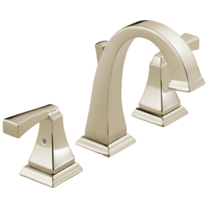 Delta Dryden™: Two Handle Widespread Bathroom Faucet In Polished Nickel