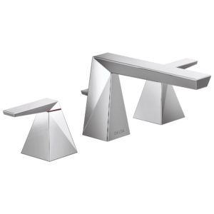 Delta Trillian™: Two Handle Widespread Bathroom Faucet In Lumicoat Chrome