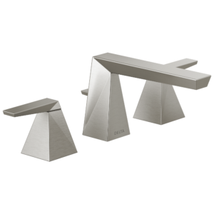 Delta Trillian™: Two Handle Widespread Bathroom Faucet In Lumicoat Stainless