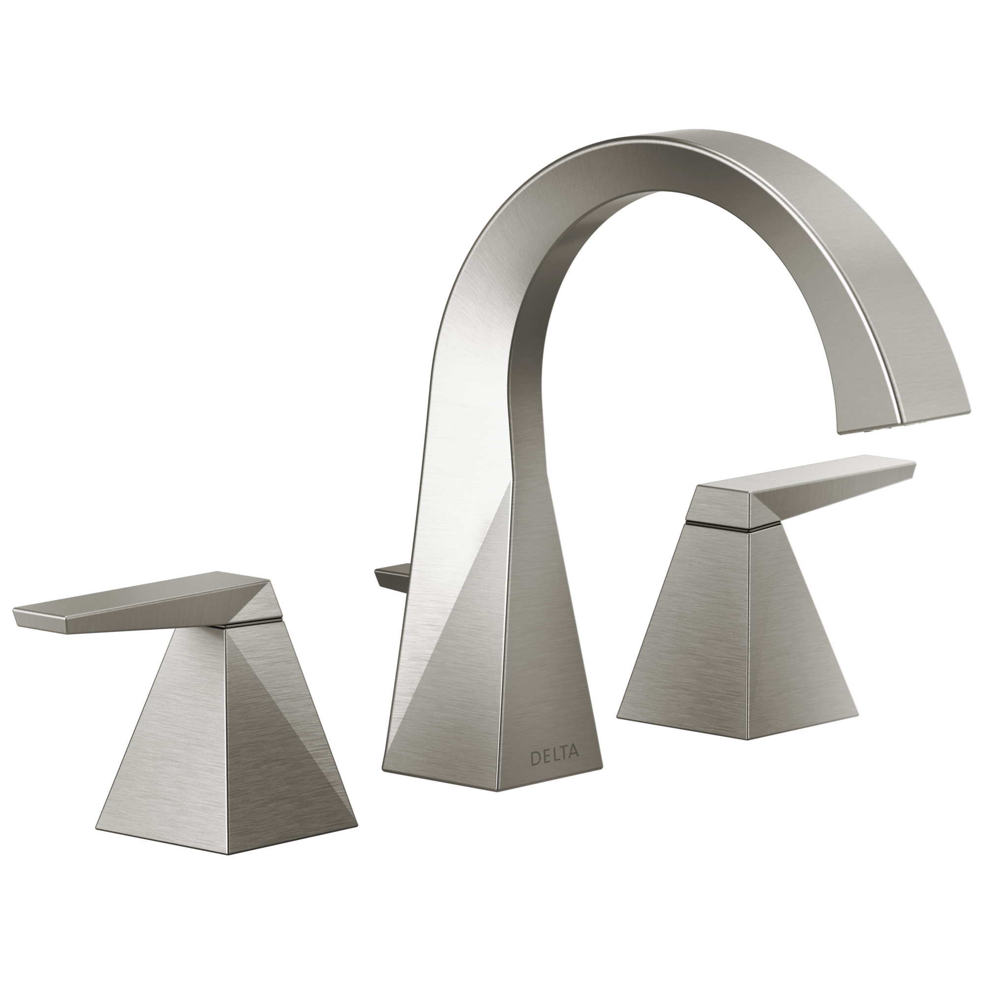 Delta Trillian™: Two Handle Widespread Bathroom Faucet In Lumicoat Stainless