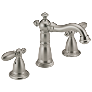 Delta Victorian®: Two Handle Widespread Bathroom Faucet In Stainless