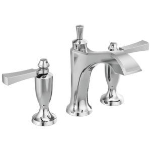 Delta Dorval™: Two Handle Widespread Bathroom Faucet In Chrome