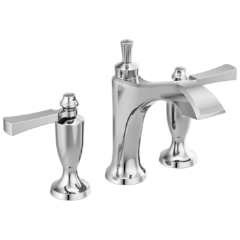Delta Dorval™: Two Handle Widespread Bathroom Faucet In Chrome