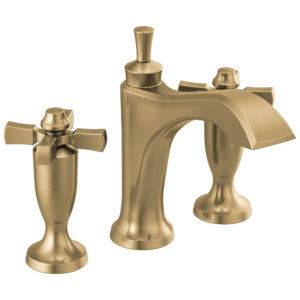 Delta Dorval™: Two Handle Widespread Bathroom Faucet In Champagne Bronze