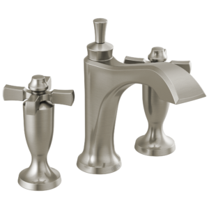 Delta Dorval™: Two Handle Widespread Bathroom Faucet In Stainless