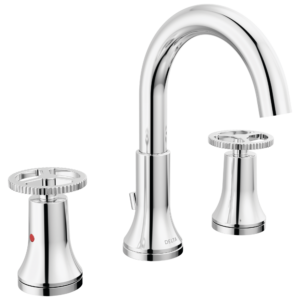 Delta Trinsic®: Two Handle Widespread Bathroom Faucet In Chrome