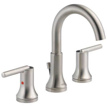 Delta Trinsic®: Two Handle Widespread Bathroom Faucet In Stainless