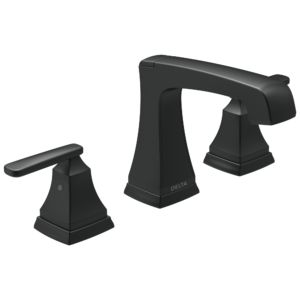 Delta Ashlyn®: Two Handle Widespread Lavatory Faucet – Metal Pop-Up In Matte Black