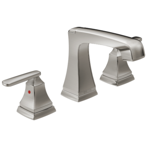 Delta Ashlyn®: Two Handle Widespread Bathroom Faucet with EZ Anchor® In Stainless
