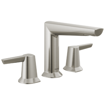 Delta Galeon™: Two Handle Widespread Bathroom Faucet In Lumicoat Stainless