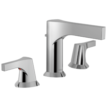 Delta Zura®: Two Handle Widespread Bathroom Faucet In Chrome