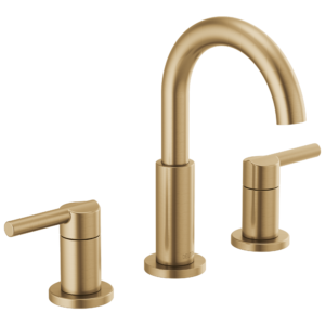 Delta Nicoli™: Two Handle Widespread Bathroom Faucet In Champagne Bronze
