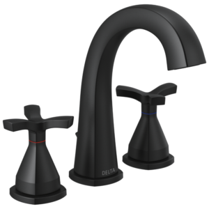 Delta Stryke®: Widespread Faucet In Matte Black
