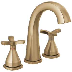 Delta Stryke®: Widespread Faucet In Champagne Bronze