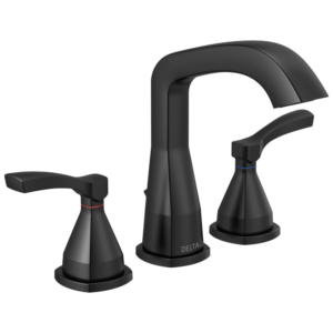 Delta Stryke®: Widespread Faucet In Matte Black