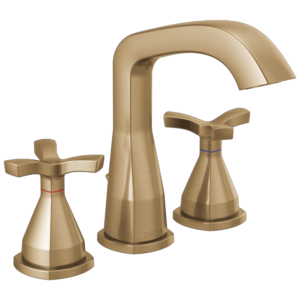 Delta Stryke®: Widespread Faucet In Champagne Bronze