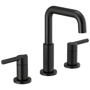 Delta Nicoli™: Two Handle Widespread Bathroom Faucet In Matte Black