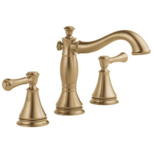 Delta Cassidy™: Two Handle Widespread Bathroom Faucet In Champagne Bronze