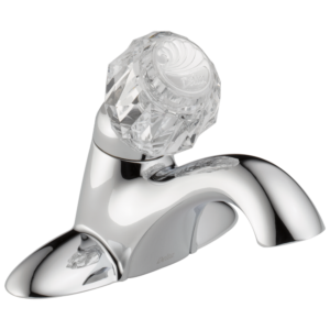 Delta Classic: Single Handle Centerset Bathroom Faucet In Chrome