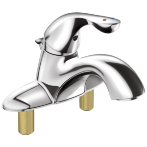 Delta Classic: Single Handle Centerset Bathroom Faucet with City Shanks In Chrome