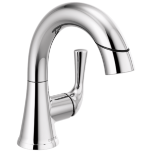 Delta Kayra™: Single Handle Pull-Down Bathroom Faucet In Chrome