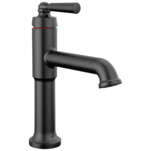 Delta SAYLOR™: Single Handle Bathroom Faucet In Matte Black