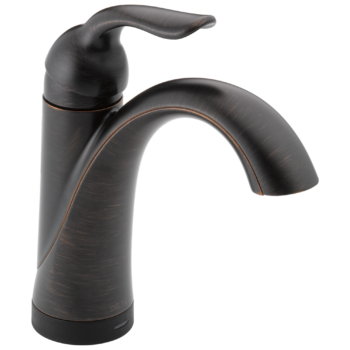Delta Lahara®: Single Handle Bathroom Faucet with Touch<sub>2</sub>O.xt® Technology In Venetian Bronze