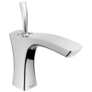 Delta Tesla®: Single Handle Bathroom Faucet – Less Pop Up In Chrome