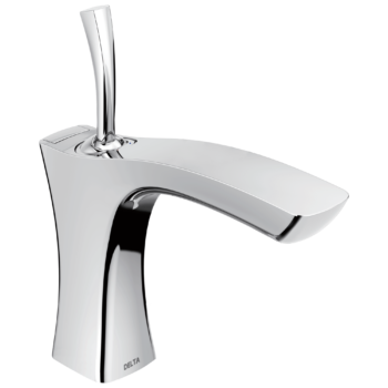 Delta Tesla®: Single Handle Bathroom Faucet - Metal Pop-Up In Chrome