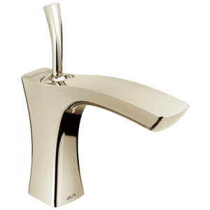 Delta Tesla®: Single Handle Bathroom Faucet – Metal Pop-Up In Polished Nickel