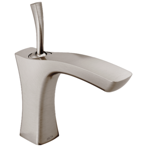 Delta Tesla®: Single Handle Bathroom Faucet – Less Pop Up In Stainless