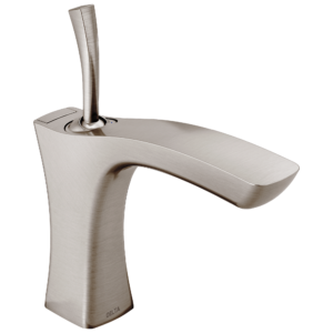 Delta Tesla®: Single Handle Bathroom Faucet – Metal Pop-Up In Stainless