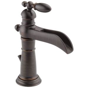 Delta Victorian®: Single Handle Channel Bathroom Faucet In Venetian Bronze