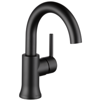 Delta Trinsic®: Single Handle Bathroom Faucet In Matte Black