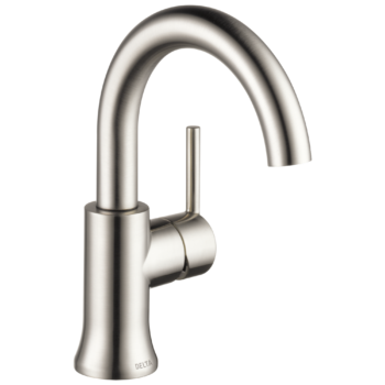 Delta Trinsic®: Single Handle High-Arc Bathroom Faucet In Stainless