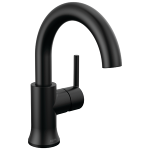 Delta Trinsic®: Single Handle Bathroom Faucet In Matte Black