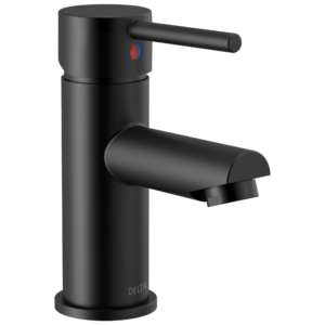 Delta Modern™: Single Handle Project-Pack Bathroom Faucet In Matte Black