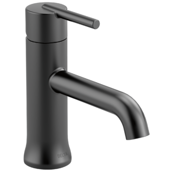 Delta Trinsic®: Single Handle Bathroom Faucet In Matte Black