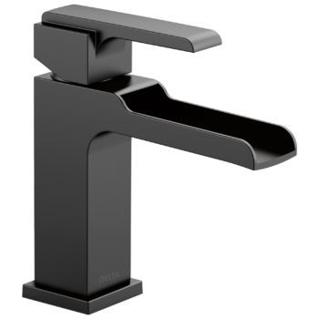 Delta Ara®: Single Handle Channel Bathroom Faucet In Matte Black