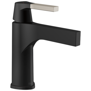 Delta Zura®: Single Handle Bathroom Faucet In Stainless / Matte Black