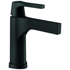 Delta Zura®: Single Handle Bathroom Faucet with Touch2O.xt® Technology In Matte Black